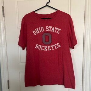 Men's NCAA Ohio State Buckeyes Graphic Tee Scarlet - Size L - SALE!